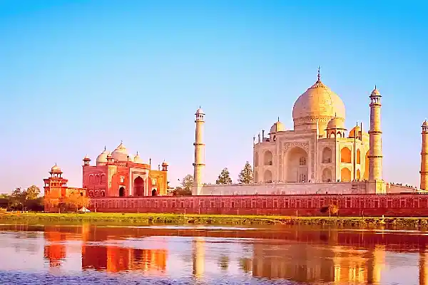 Taj Mahal in Agra during Delhi Agra Jaipur Golden Triangle tour 4 days