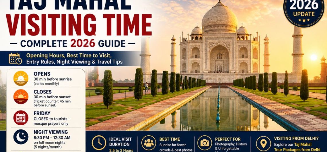 Taj Mahal Visiting Time — Complete 2026 Guide
